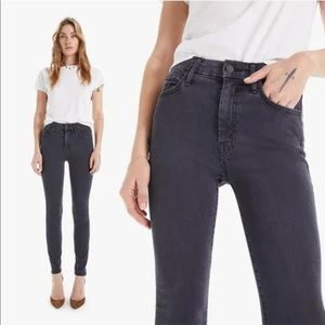 Mother High Waisted Looker Stretch Skinny Dipping Jeans Black Women's, Size 29
